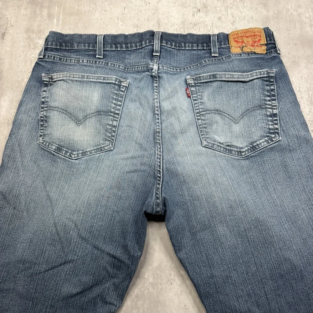 Levi's 559 Jeans Mens Size 40x30 Blue Relaxed Straight Rigid Denim Stone Wash